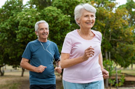 Elderly Couple Running